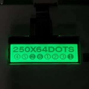 250x64 LCD grafic cu iluminare din spate RGB